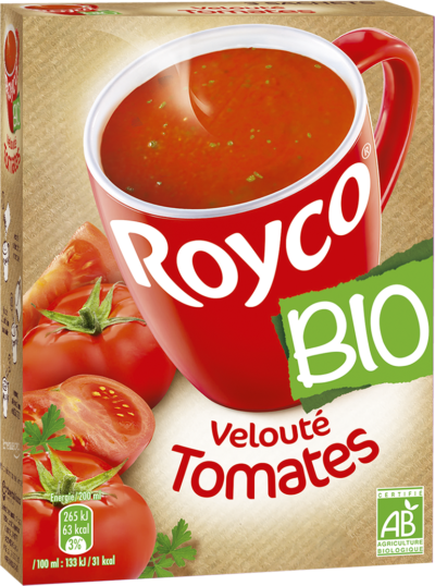 Royco - Gamme Les Bio - Velouté Tomates Royco - Gamme Les Bio - Velouté Tomates