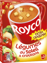Royco - Gamme Les Extra Craquant - Légumes du Soleil & croûtons