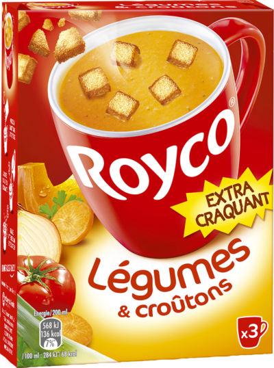 Royco - Gamme Les Extra Craquant - Légumes & croûtons