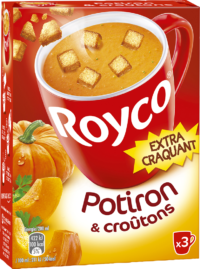 Royco - Gamme Les Extra Craquant - Potiron & croûtons Royco - Gamme Les Extra Craquant - Potiron & croûtons