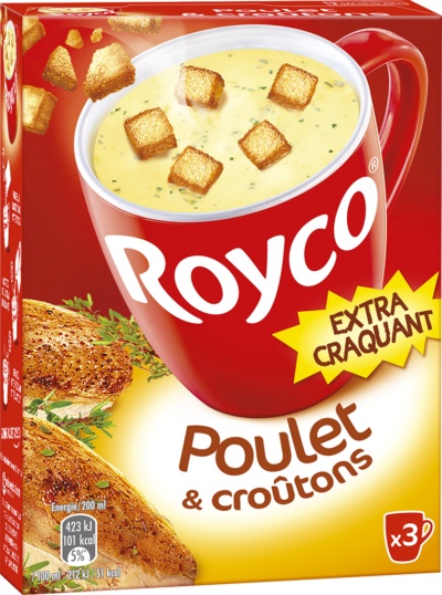 Royco - Gamme Les Extra Craquant - Poulet & croûtons Royco - Gamme Les Extra Craquant - Poulet & croûtons