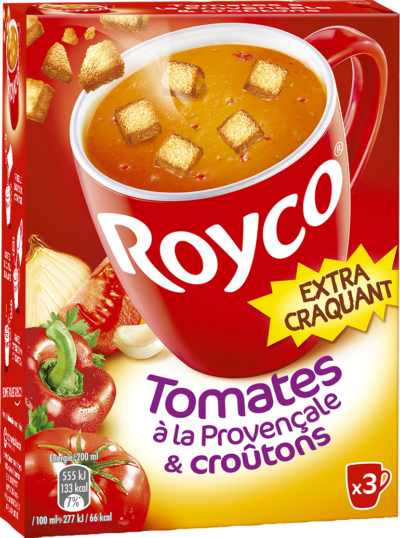 Royco - Gamme Les Extra Craquant - Tomates à la Provençale & croûtons Royco - Gamme Les Extra Craquant - Tomates à la Provençale & croûtons