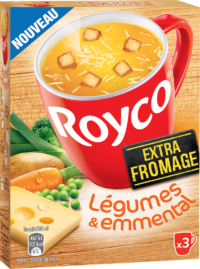 Royco - Gamme Les Extra Fromage - Légumes & Emmental Royco - Gamme Les Extra Fromage - Légumes & Emmental