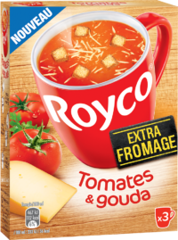 Royco - Gamme Les Extra Fromage - Tomates & Gouda Royco - Gamme Les Extra Fromage - Tomates & Gouda