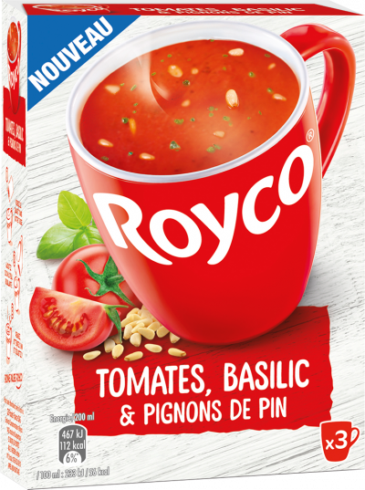 Royco - Gamme Les Graines et Légumineuses - Tomates, Basilic & Pignons de pin Royco - Gamme Les Graines et Légumineuses - Tomates, Basilic & Pignons de pin