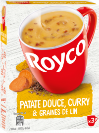 Royco - Gamme Les Graines et Légumineuses - Patate douce, Curry & Graines de lin 