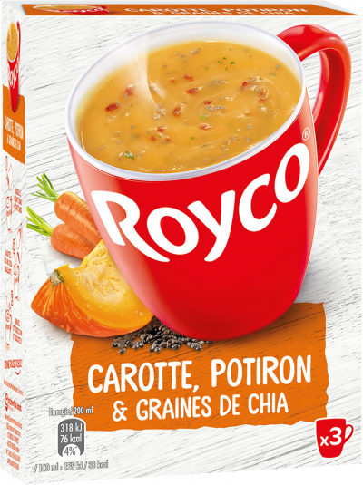 Royco - Gamme Les Graines et Légumineuses - Carotte, Potiron & Graines de chia