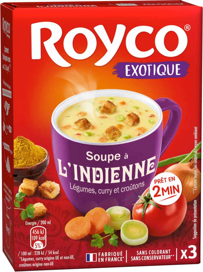 Nos soupes Exotique